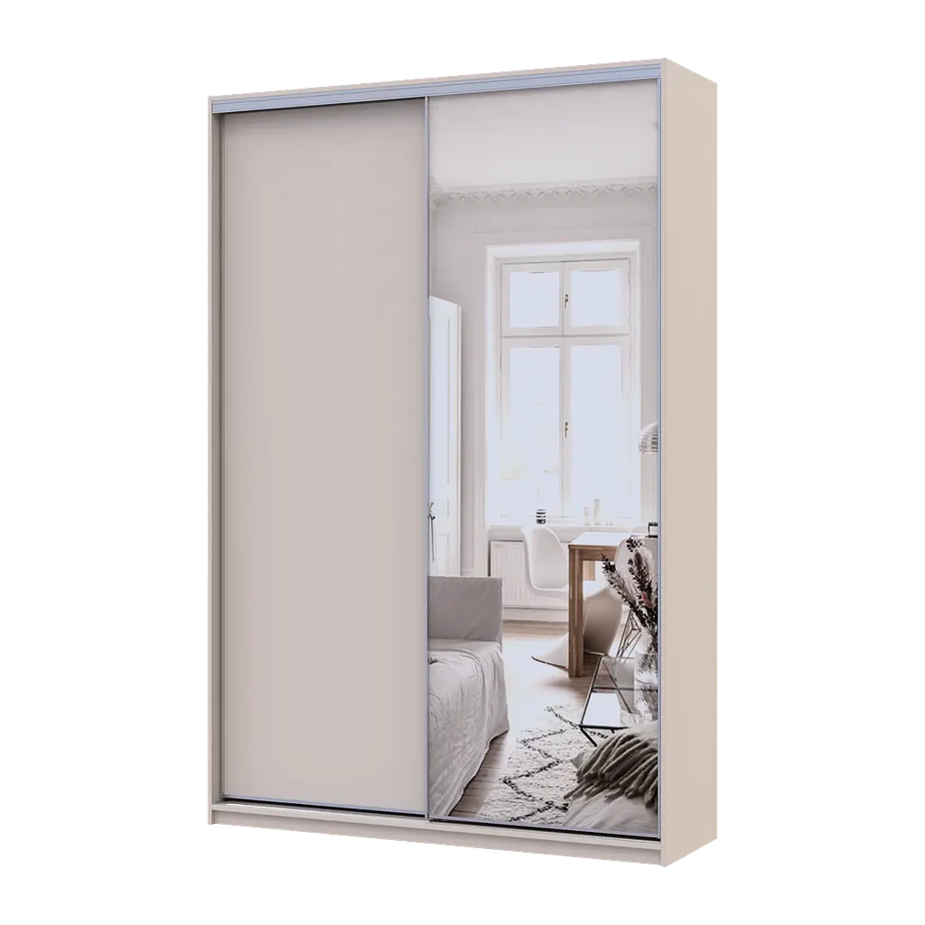 Шафа купе Doros Сіті Лайт Кашемір 1 ДСП / 1 дзеркало 150х45х225 (80736356)
