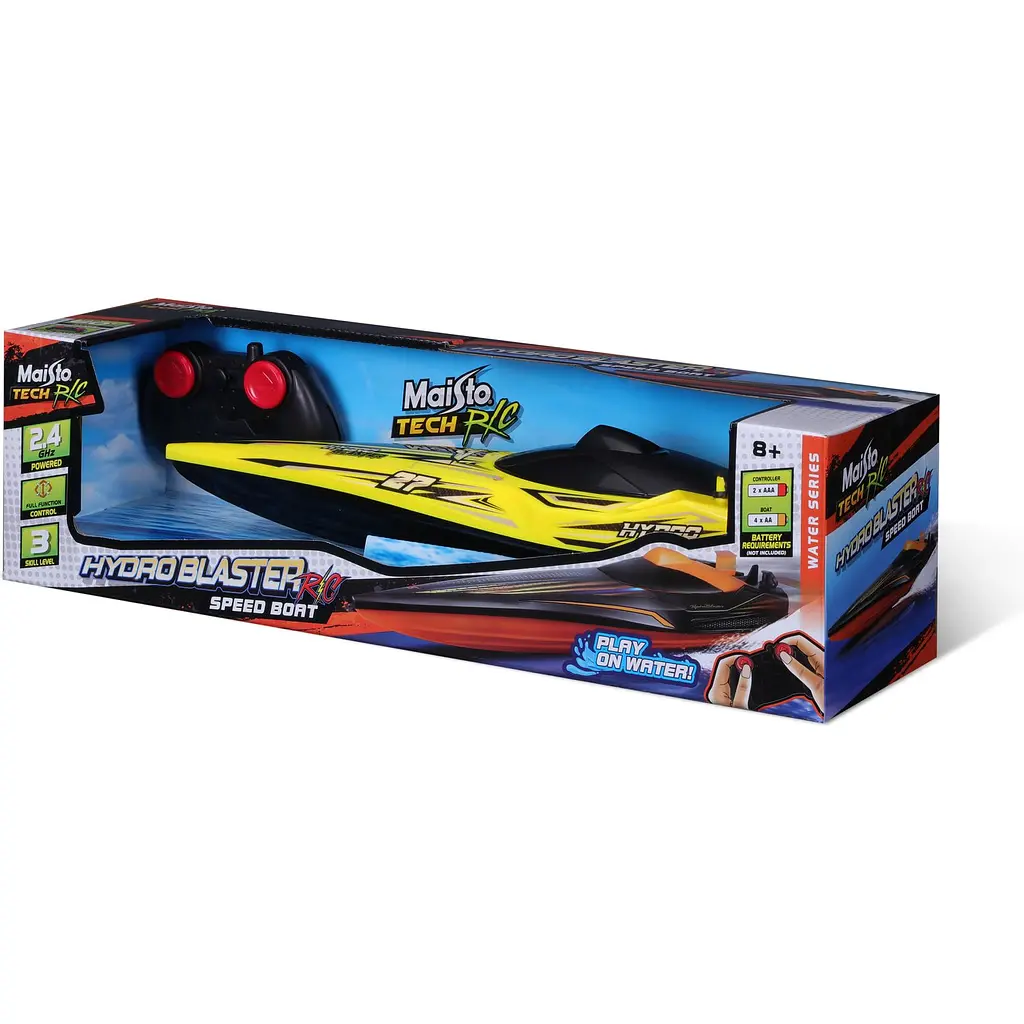 Катер іграшковий на радіокеруванні Maisto Tech Hydro Blaster Speed Boat жовтий (82763 yellow) - фото 7