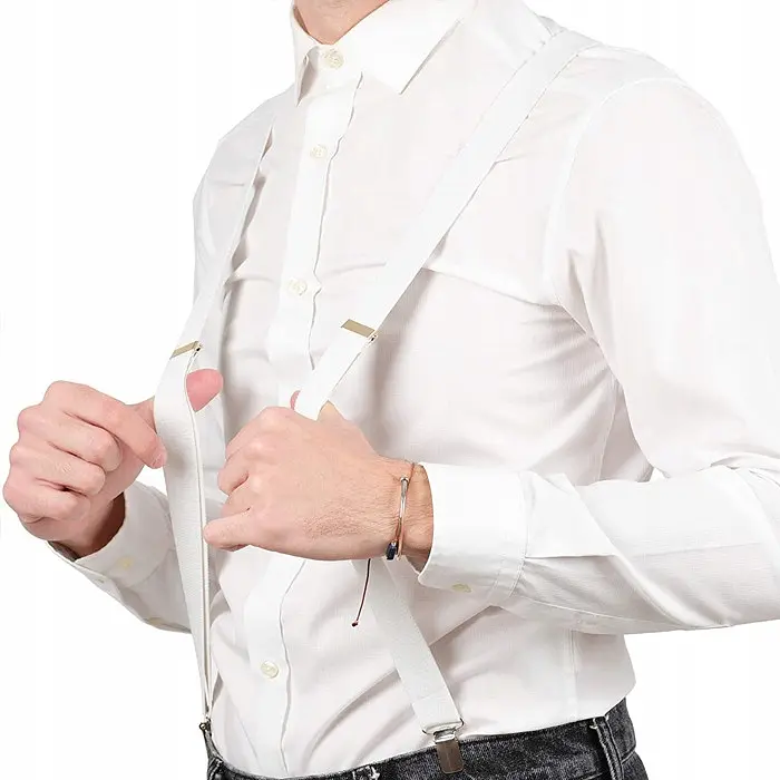 Підтяжки чоловічі для штанів Martom (BQ6A white) - фото 10