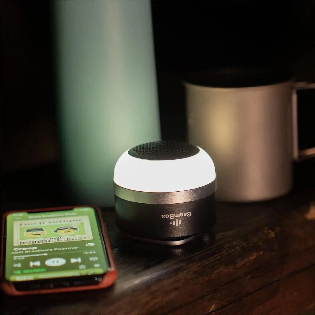 Кемпінговий ліхтар Mactronic BeamBox 160 Lm з Bluetooth-колонкою, USB-C, чорний - фото 12