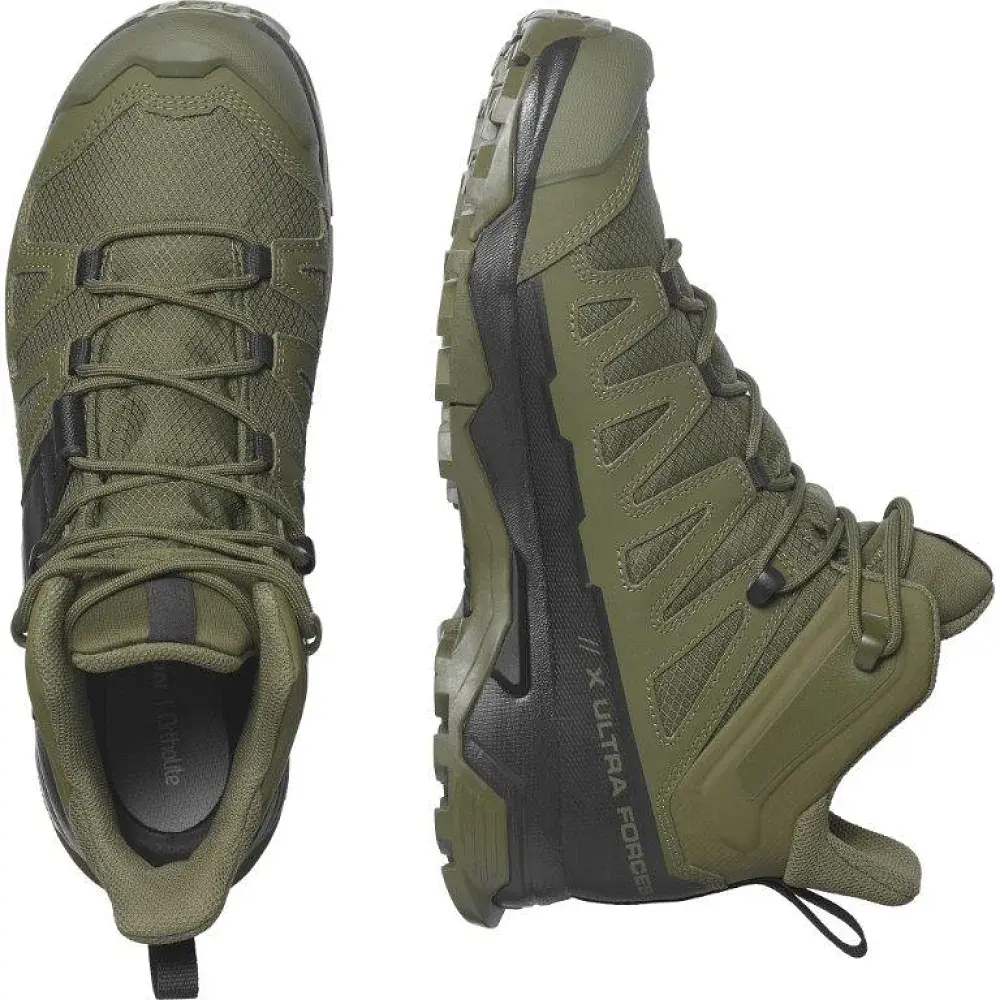 Ботинки Salomon X Ultra Forces MID 12 Green Black - фото 6