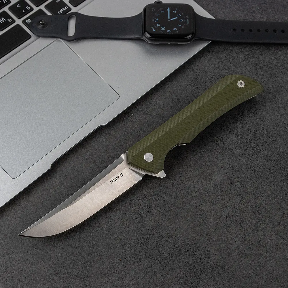Ніж складаний туристичний Ruike Hussar P121-G, (9.2 см) 14C28N / G10 зелений - фото 15