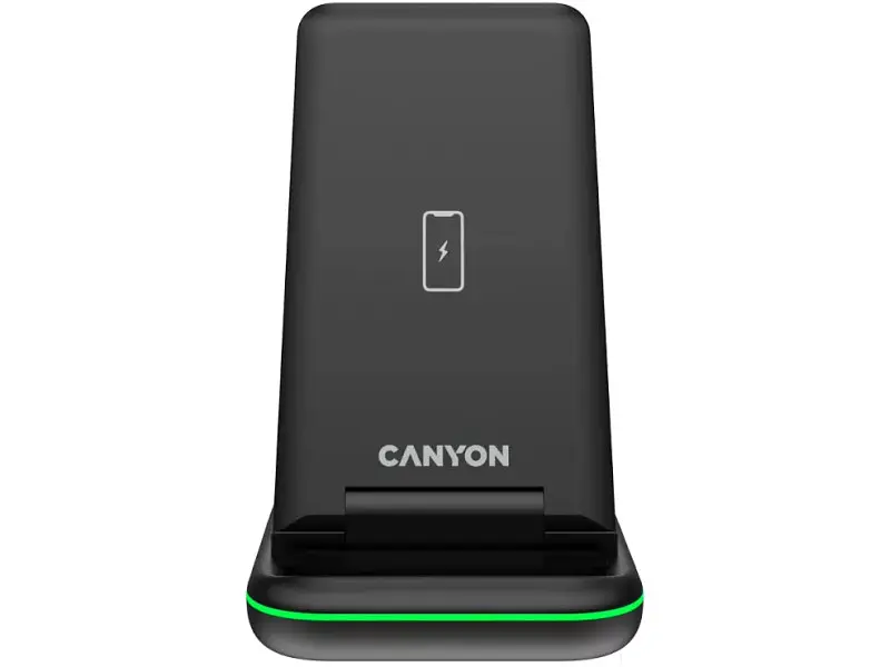 Бездротовий зарядний пристрій Canyon 3-in-1 Wireless charging station WS-304 (CNS-WCS304B) - фото 2