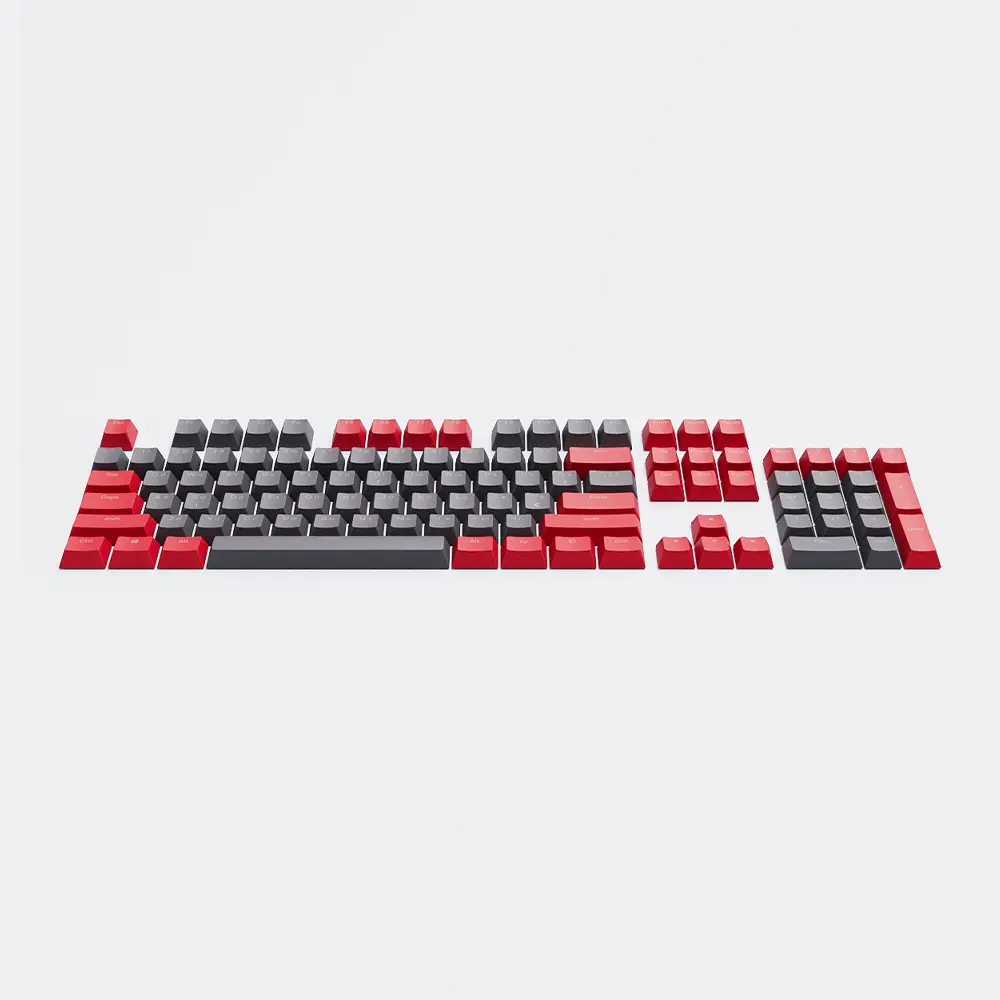 Набір кейкапів Dark Project PBT KS-42 ENG/UA/RU (DP-KS-0042) червоно-сірі - фото 3