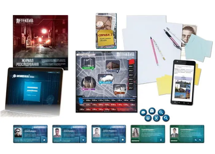 Настільна гра Geekach Games Детектив. Сучасне розслідування (Detective: A Modern Crime Board Game) (укр.) (GKCH174dt) - фото 4