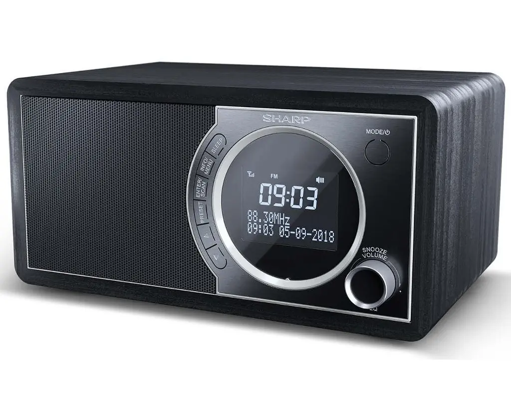 Радіоприймач колонка Sharp DR450BK Black DAB+, FM RDS, Bluetooth, мережа - фото 2