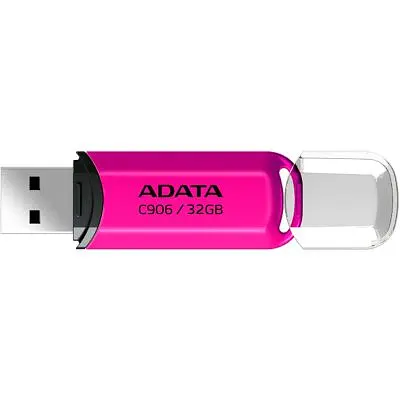 USB флеш накопитель ADATA 32GB C906 Pink USB 2.0 (AC906-32G-RPP) - фото 2