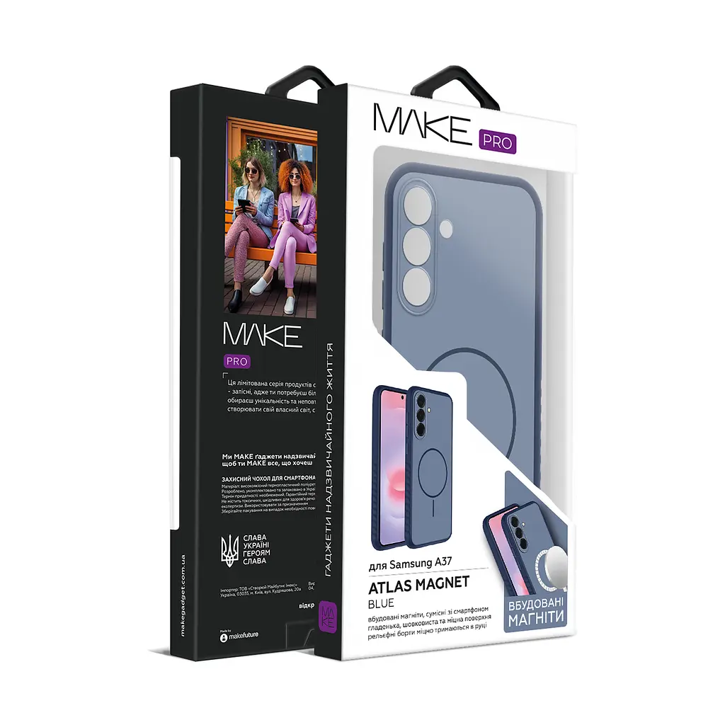Чохол MAKE Samsung A37 Atlas Magnet Blue - фото 4