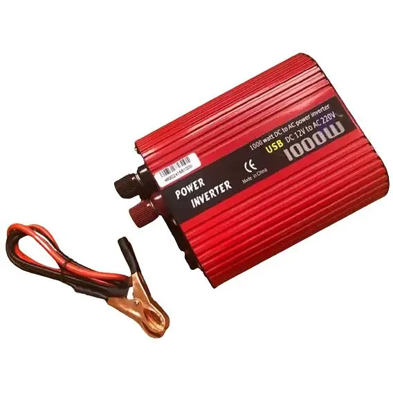 Преобразователь постоянного тока Wimpex 1000W инвертор для автомобиля 12-220В - фото 2