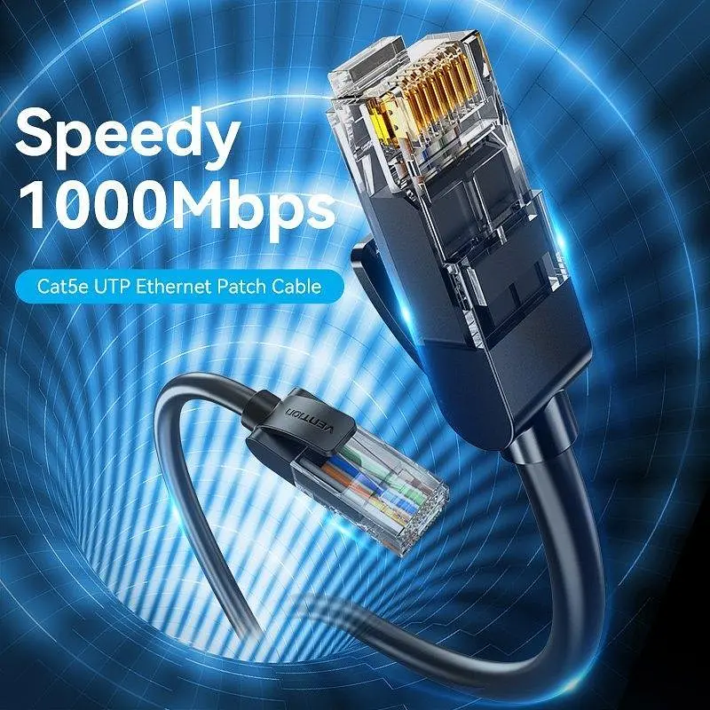 Патч-корд Vention Cat5e UTP Ethernet Patch Cable 5 м Black (IABBJ) - фото 2