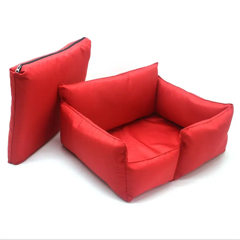 Лежак для собак Zoo-hunt Вояж прямокутний червоний №4 700х1000х250 мм - фото 3