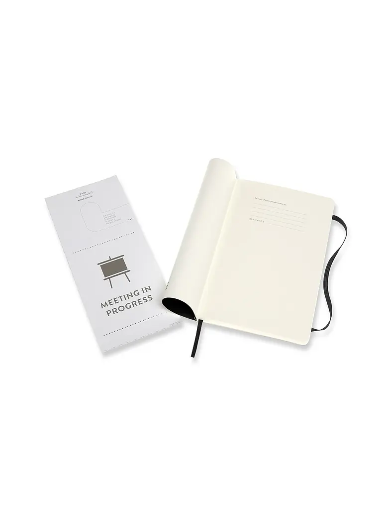 Записник Недатований Moleskine PRO середній, Чорний М'який (PROPFNTB3SBK) - фото 3