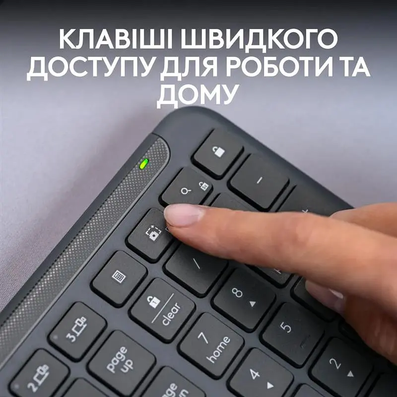 Клавиатура беспроводная Logitech Signature Slim K950 US Graphite USB (920-012465) - фото 7
