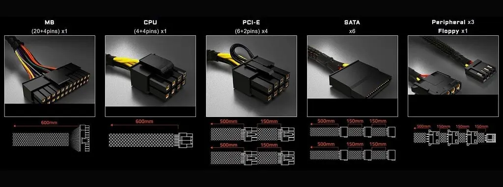 Блок живлення Gigabyte P650B 650W (GP-P650B) - фото 4