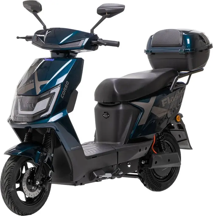 Електроскутер Двомісний Corso FLASHX (1200W 72V/23Ah LiFePO₄) Зелений - фото 2