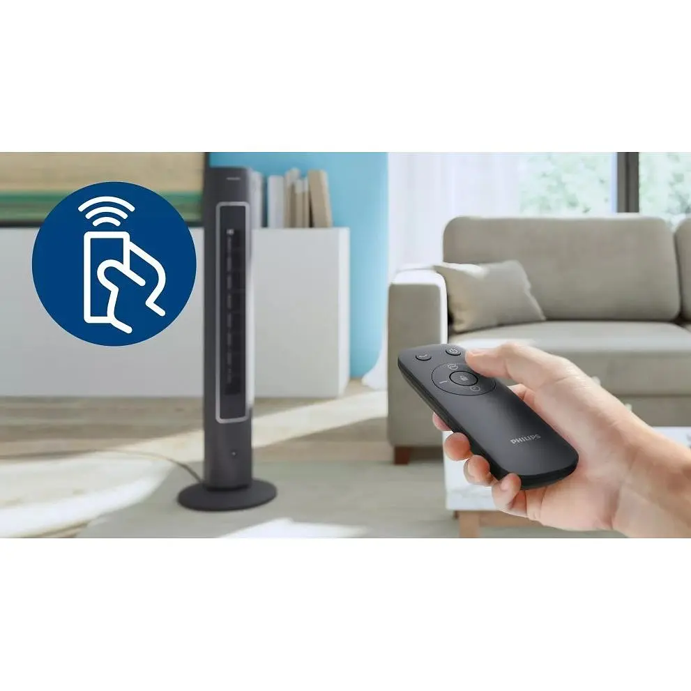 Вентилятор Philips колонний 110 см 40 Вт графіт (CX5535/11) - фото 8