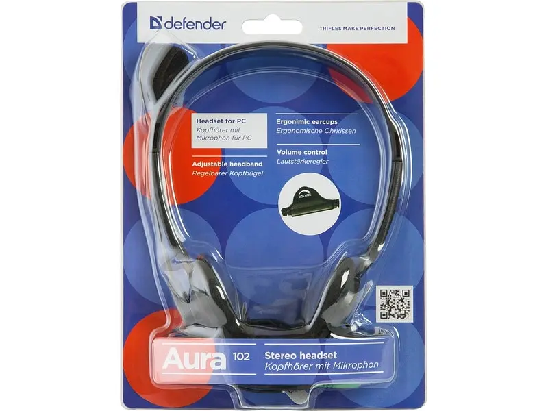 Гарнитура Defender Aura 102 Black (63102) - фото 2