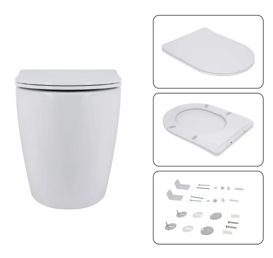 Набір Q-tap Nest 4 в 1 підвісний унітаз Robin Ultra Quiet 520x365x365 + комплект інсталяції QT13332381AW47505 - фото 6