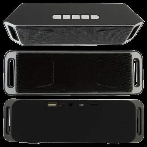Колонка портативная UKC G62 10Вт USB AUX FM Bluetooth черная (ЦУ-00034841) - фото 3