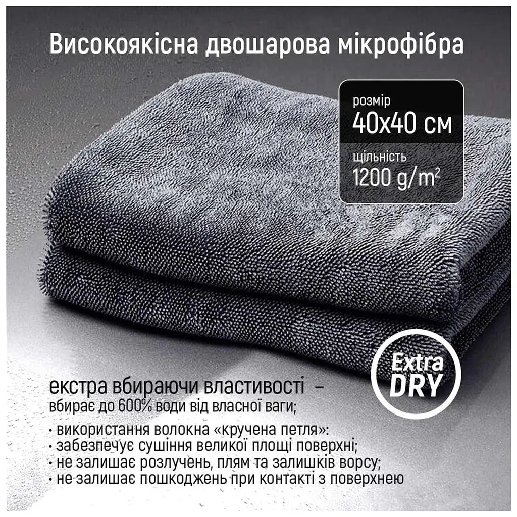 Автомобільна серветка ColorWay Extra Dry 1200gs (CW-4412) - фото 5