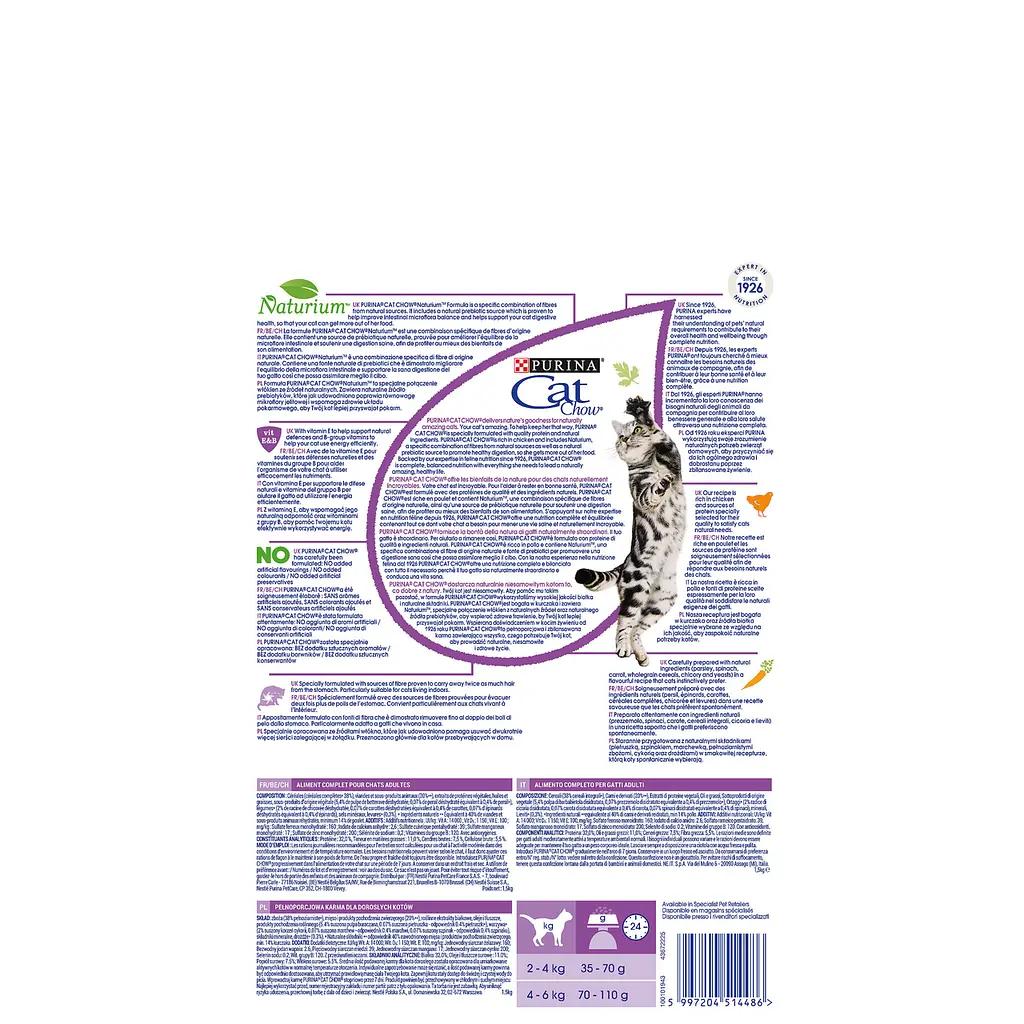 Сухий корм для виведення вовни у кішок Cat Chow Hairball Control 1,5 кг (курка) - фото 2