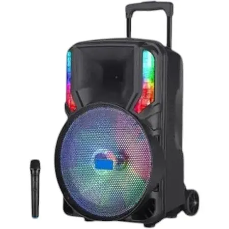 Портативна колонка бумбокс XPRO GZ-615 валіза 100Вт USB SD FM радіо Bluetooth 1 мікрофон ДУ (MER-15684)