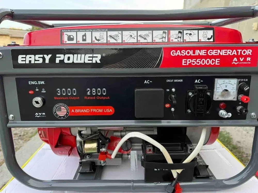 Бензиновий Генератор Easy Power EP5500CE (2.8 – 3.0 кВт), AVR, електростартер - фото 2