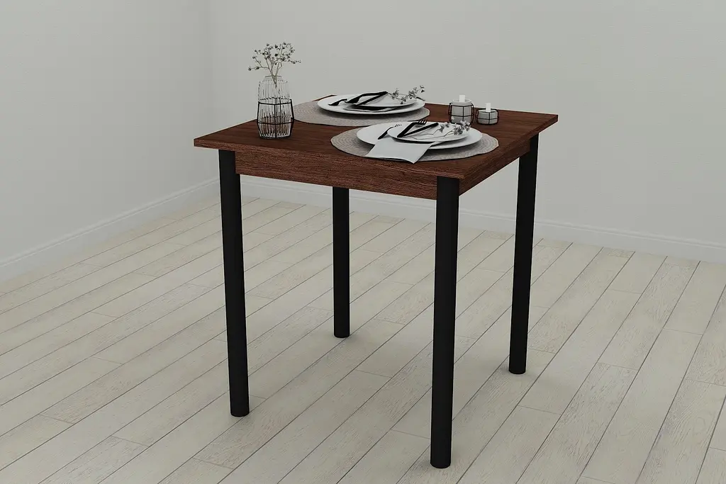 Стіл кухонний Ferrum-decor Дієго 75x90x90 Чорний ДСП Венге 16мм (FRD-105620) - фото 5