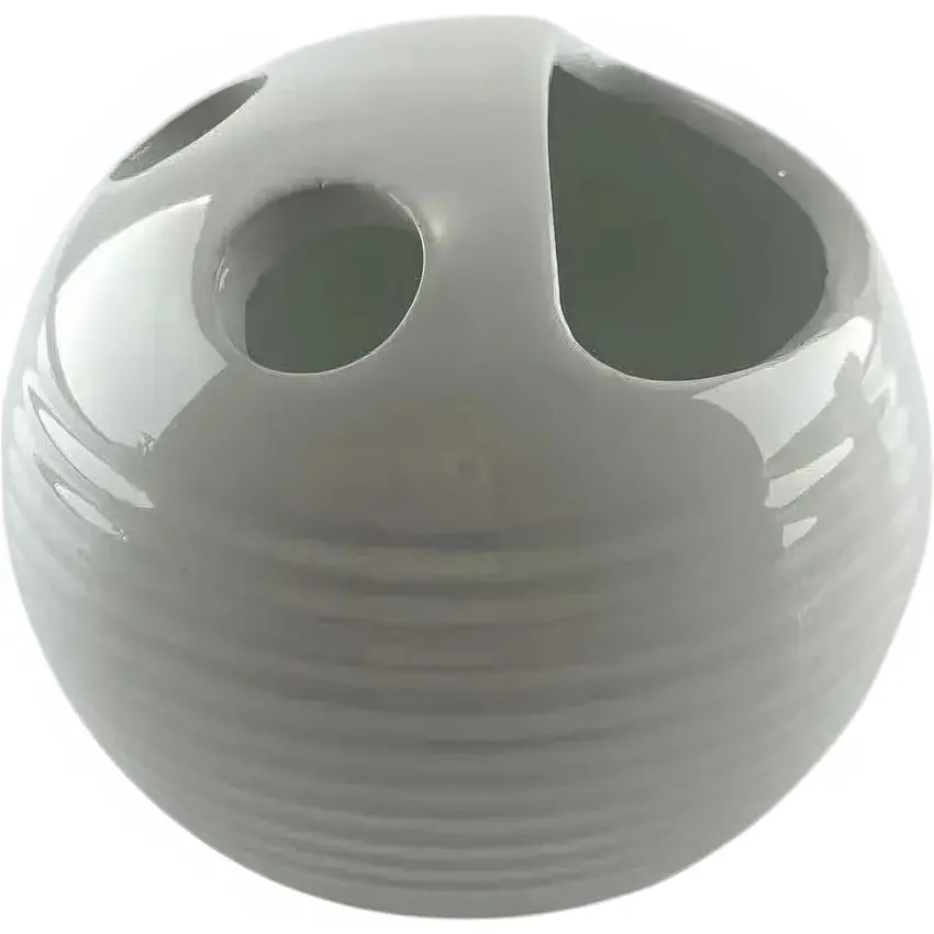 Набір аксесуарів для ванної кімнати No brand керамічний білий 4 предмети 17x14x10 см - фото 4