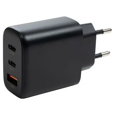 Зарядний пристрій Vinga GaN 65W PD+QC 2C1A ports Wall Charger (VCPCHCCA65B) - фото 2