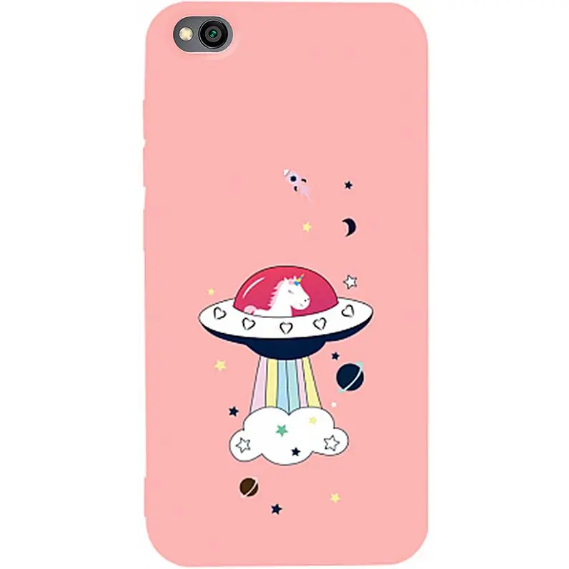 Чохол-накладка Toto Matt TPU 2 mm Print Case Xiaomi Redmi Go #17 Ufo Pink