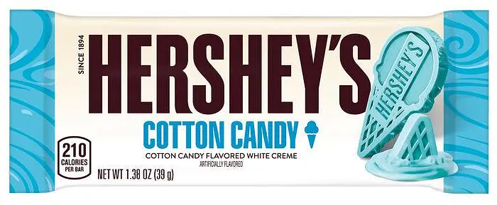 Шоколадний батончик Hershey's з цукровою ватою Ice Cream Shoppe Cotton Candy 39 г - фото 3