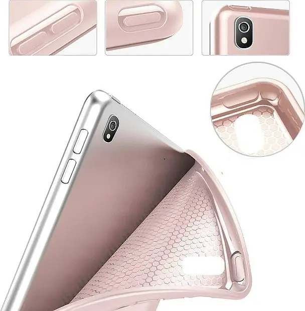 Чехол-книжка BeCover Tri Fold Soft TPU Silicone для Apple iPad 9.7 2017/2018 A1822/A1823/A1893/A1954 Pink (708513) - фото 2