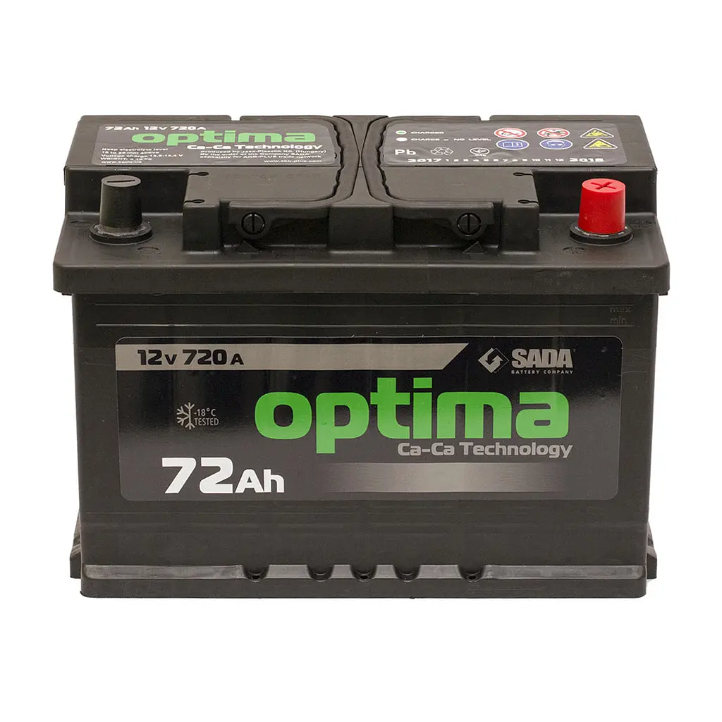 Автомобильный аккумулятор Optima 6СТ-72 (-/+) Евро 12В 72Ач 720А низкий - фото 2