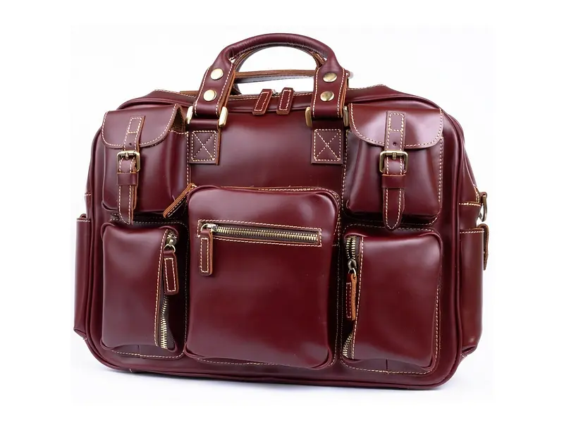 Дорожня шкіряна сумка-портфель Vintage 40х29,5х10 см sum0012858