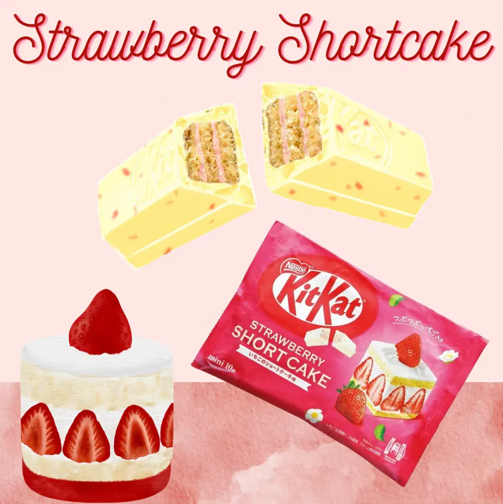 Шоколадні міні-батончики Nestle KitKat Mini Strawberry Shortcake Flavor 10 шт х 11.6 г - фото 4