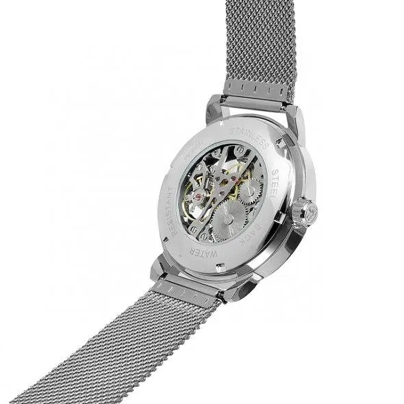 Чоловічий наручний годинник Forsining Aston Silver - фото 5