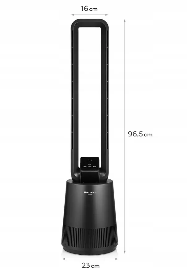 Колонний вентилятор 4в1 РОЗРОБКА 2023 Mozano Air Flow Pro чорний WiFi - фото 7