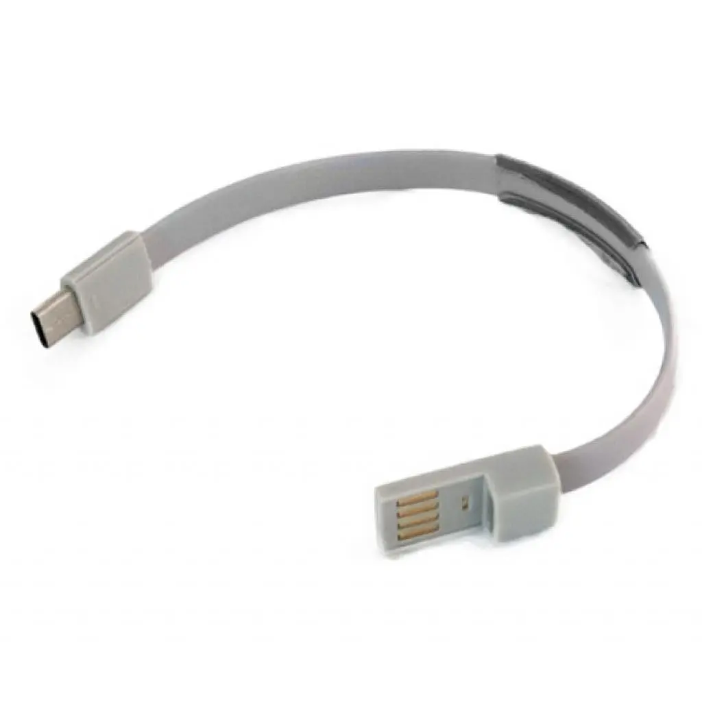 Дата кабель USB 2.0 AM to Type-C 0.2m grey Extradigital (KBU1779) - фото 2