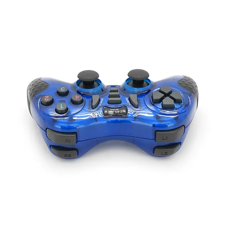 Беспроводной геймпад Voltronic 7-в-1 для PC, PS1–PS3, TV Box и Android синий - фото 3