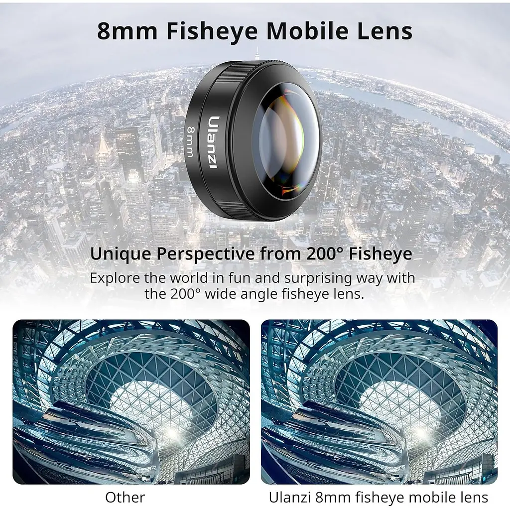 Об'єктив `Риб'яче око` для смартфона Ulanzi CL-004 8mm (F007) [161552] - фото 5
