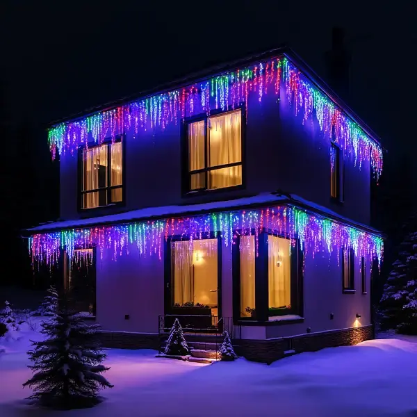 Уличная гирлянда Бахрома GarlandoPro 25 м 405 LED Мультиколор 25MWML - фото 4