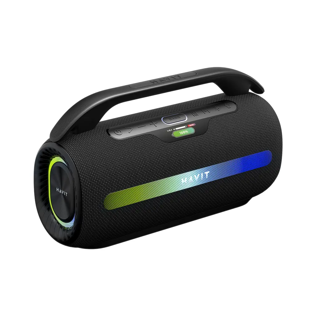 Портативна колонка HAVIT SK920BT IPX6 60W RGB Black HAVIT (29188-000) - фото 3