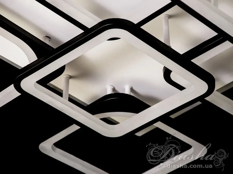 Світлодіодна люстра Diasha 8060/6+2BK LED 3color dimmer - фото 2