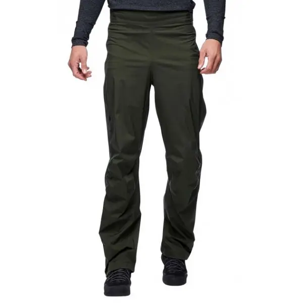 Штани Black Diamond M Stormline Stretch FL ZP Rain Pants M Зелений (1033-BD Z9LC3021MED1) - фото 2
