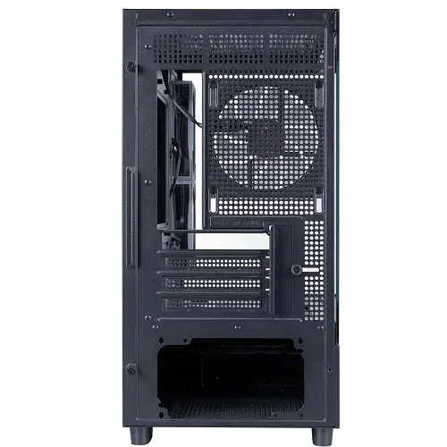Корпус 1stPlayer Mi5-BK-2FC7R-1FC7, Black, без БЖ, Mini Tower, Micro ATX / Mini ITX, 1xUSB 3.0 / 1xUSB 2.0, макс. CPU - 185 мм / VGA - 360 мм, 3x120 мм ARGB, бічна та передня панель із загартованого скла - фото 9