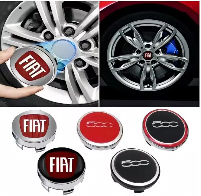 Емблема колеса Fiat Фіат D60 мм Пластик(ковпачки колеса для титанів) 1 шт - фото 3
