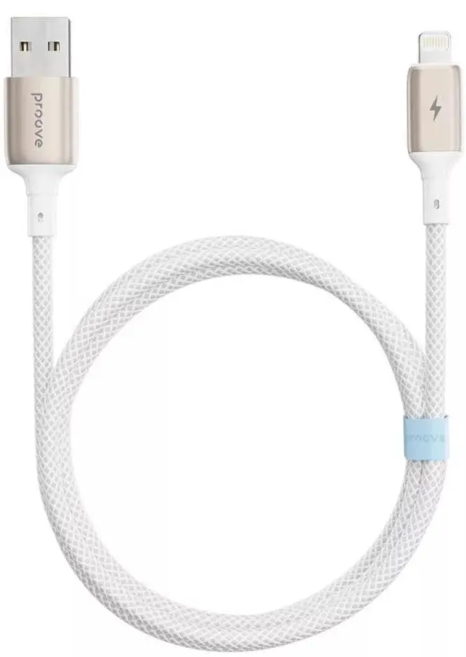 Кабель Proove Dense Metal USB to Lightning 2.4A (1m) white (CCDM20001102) - фото 3