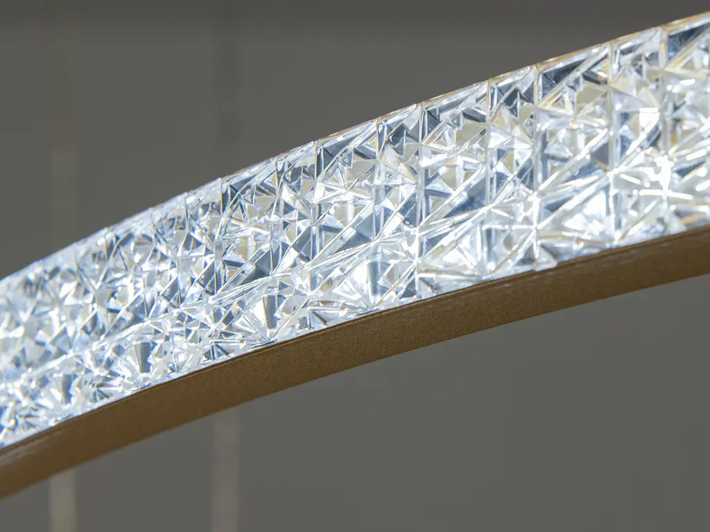 Люстра стельова LED Diasha D2490-1000+800+600G 165W, золото, регульована висота, сучасний стиль - фото 4