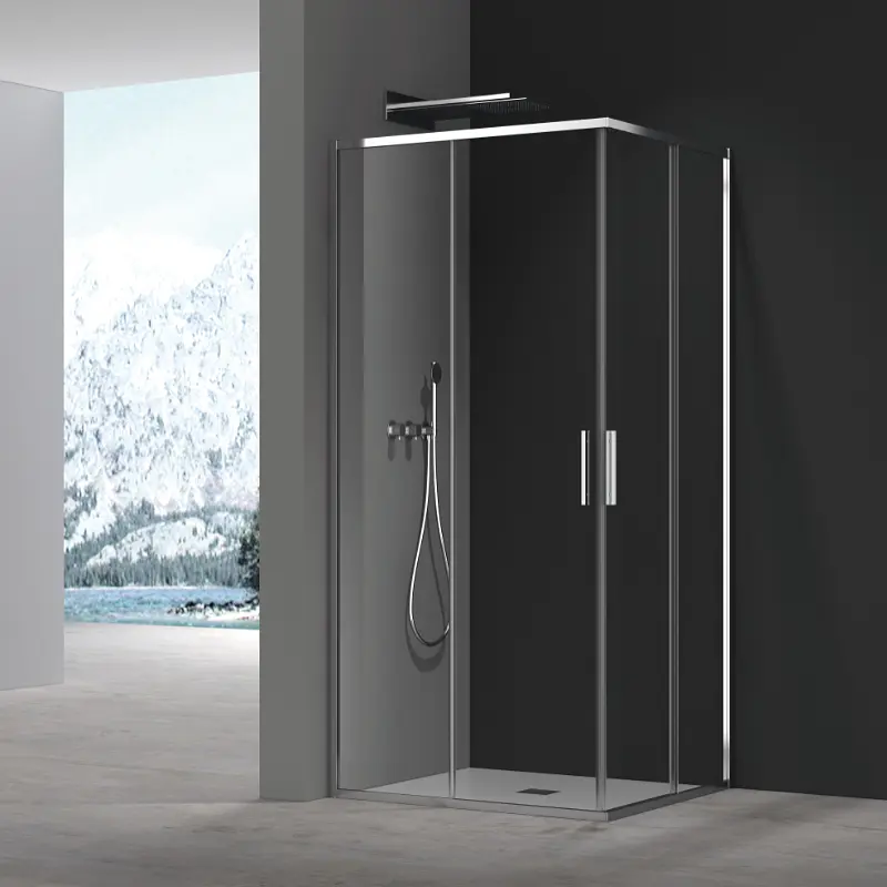 Душова кабіна без піддону Koer Sr SC10-90x90x195-TR-01 прозоре скло Easy Clean 6мм, хром KR5942, Хром, прозорий, хром - фото 9